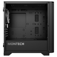 Montech AIR 100 ARGB  Caja Negra MATX Cristal Templado