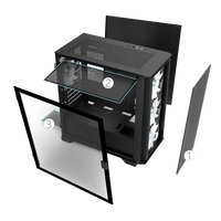 Montech AIR 100 ARGB  Caja Negra MATX Cristal Templado