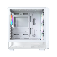 Montech X5 ARGB  Caja Micro ATX Cristal Templado Blanca