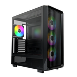 Montech X5 ARGB | Caja Micro ATX Cristal Templado Negra