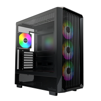 Montech X5 ARGB  Caja Micro ATX Cristal Templado Negra