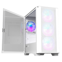Montech AIR 100 ARGB  Caja Micro ATX Cristal Templado Blanco