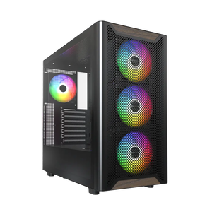 Montech XR Wood ARGB  Caja ATX Cristal Templado Negra