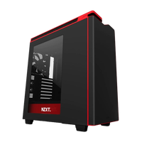 NZXT H440 negrorojo  Caja