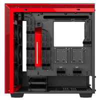 NZXT H700i con ventana negra  roja  Caja