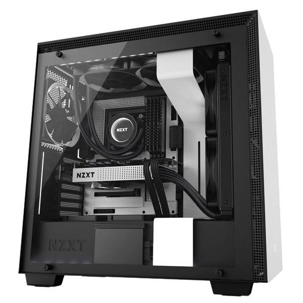 NZXT H700i con ventana mate blanca  Caja NZXT H700i con ventana mate blanca  Caja