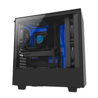 NZXT H500 con ventana negra  azul  Caja