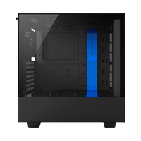NZXT H500 con ventana negra  azul  Caja