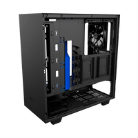 NZXT H500 con ventana negra  azul  Caja