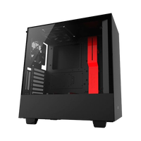 NZXT H500 con ventana negra roja Caja NZXT H500 con ventana negra roja Caja
