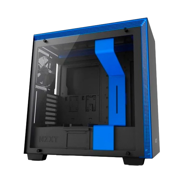 NZXT H700 con ventana negra  azul  Caja NZXT H700 con ventana negra  azul  Caja