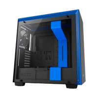 NZXT H700 con ventana negra  azul  Caja