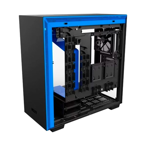 NZXT H700 con ventana negra  azul  Caja NZXT H700 con ventana negra  azul  Caja
