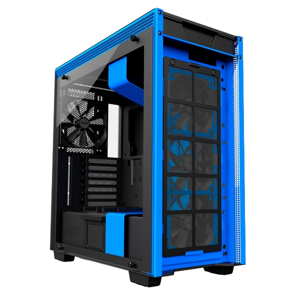 NZXT H700 con ventana negra  azul  Caja NZXT H700 con ventana negra  azul  Caja