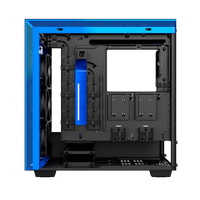 NZXT H700 con ventana negra  azul  Caja