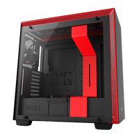 NZXT H700 con ventana negra  roja  Caja