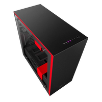NZXT H700 con ventana negra  roja  Caja