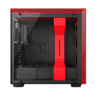 NZXT H700 con ventana negra  roja  Caja