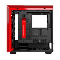NZXT H700 con ventana negra  roja  Caja