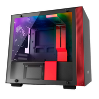 NZXT H200i con ventana negra  rojo  Caja