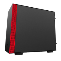 NZXT H200i con ventana negra  rojo  Caja