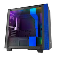 NZXT H400i con ventana negra  azul  Caja