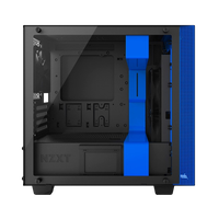 NZXT H400i con ventana negra  azul  Caja