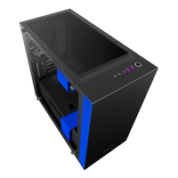 NZXT H400i con ventana negra  azul  Caja