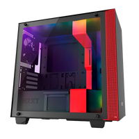 NZXT H400i con ventana negra  roja  Caja