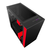 NZXT H400i con ventana negra  roja  Caja