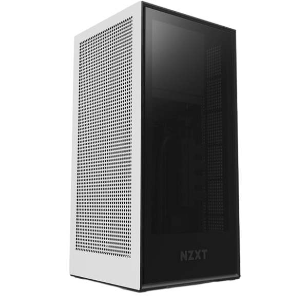 NZXT H1 White con FA 650 W  Caja NZXT H1 White con FA 650 W  Caja