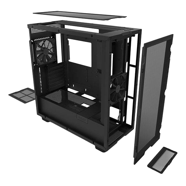 NZXT H7 Flow Black  Caja NZXT H7 Flow Black  Caja