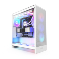 NZXT H7 Flow RGB  Caja ATX Cristal templado Blanca