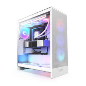 NZXT H7 Flow RGB Caja ATX Cristal templado Blanca NZXT H7 Flow RGB Caja ATX Cristal templado Blanca