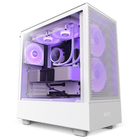 NZXT H5 Flow RGB Caja ATX Cristal templado Blanca NZXT H5 Flow RGB Caja ATX Cristal templado Blanca
