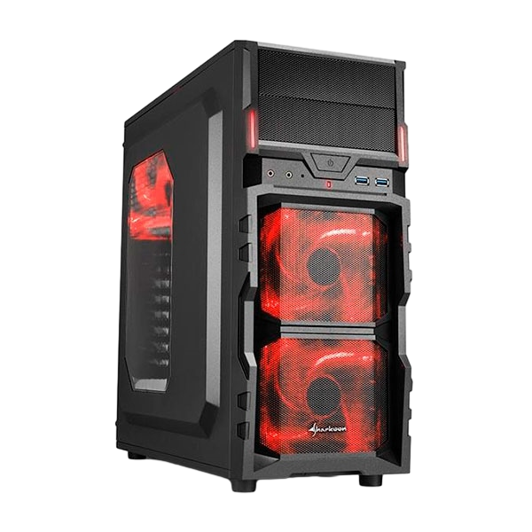 Sharkoon VG5W negra roja  Caja Sharkoon VG5W negra roja  Caja