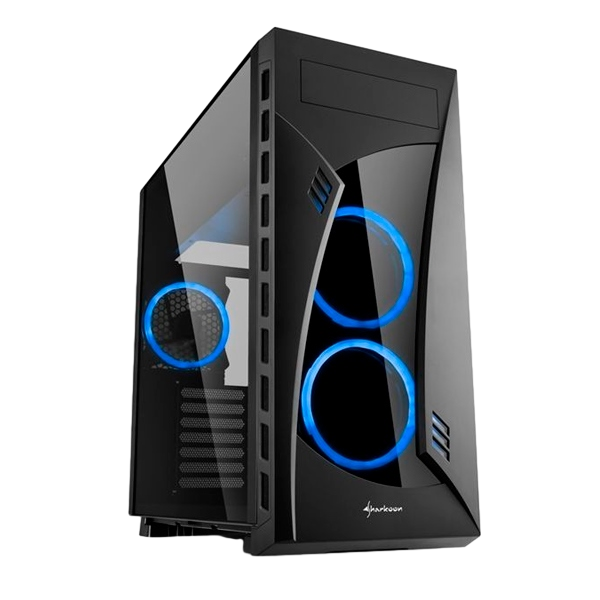 Sharkoon Night Shark Blue ATX   Caja Sharkoon Night Shark Blue ATX   Caja