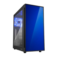 Sharkoon AM5 Window negra azul ATX Caja Sharkoon AM5 Window negra azul ATX Caja