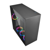 Sharkoon Pure steel negra ATX con ventiladores ARGB  Caja