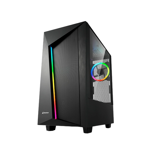 Sharkoon REV100 Black Caja Sharkoon REV100 Black Caja