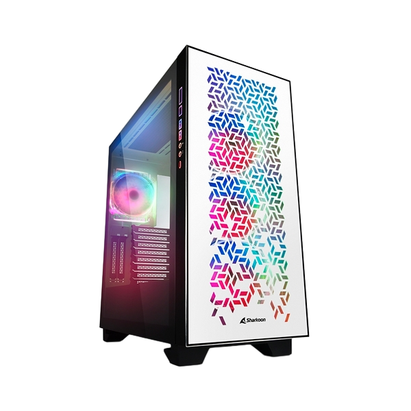 Sharkoon Elite Shark CA300H White  Caja Sharkoon Elite Shark CA300H White  Caja