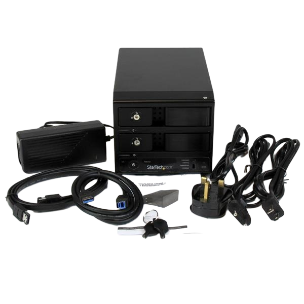 StarTechcom USB 30 2 bahías 35 SATA III UASP  Caja HDD StarTechcom USB 30 2 bahías 35 SATA III UASP  Caja HDD