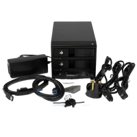 StarTechcom USB 30 2 bahías 35 SATA III UASP Caja HDD StarTechcom USB 30 2 bahías 35 SATA III UASP Caja HDD