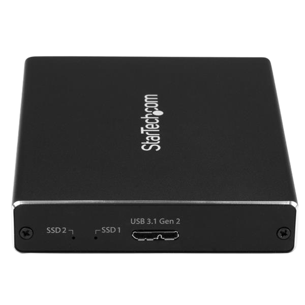 StarTechcom 2 bahías M2 NGFF USB 31  Caja SSD M2 StarTechcom 2 bahías M2 NGFF USB 31  Caja SSD M2
