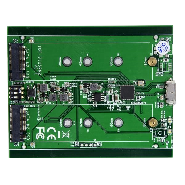 StarTechcom 2 bahías M2 NGFF USB 31  Caja SSD M2 StarTechcom 2 bahías M2 NGFF USB 31  Caja SSD M2