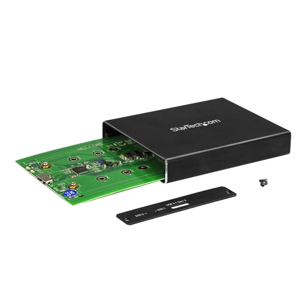 StarTechcom 2 bahías M2 NGFF USB 31  Caja SSD M2 StarTechcom 2 bahías M2 NGFF USB 31  Caja SSD M2