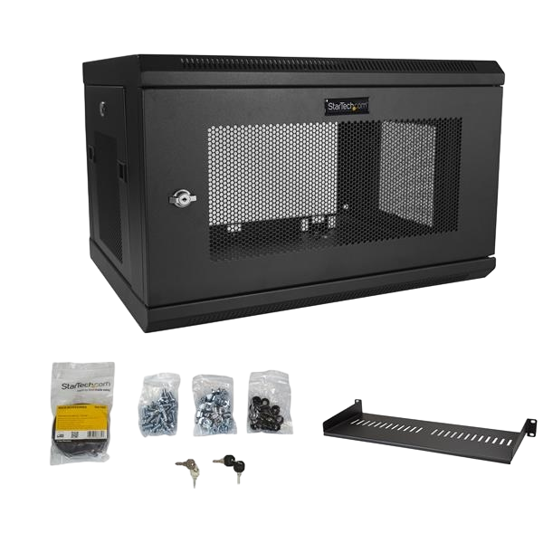 StarTechcom 6U 169 de profundidad de pared  Armario rack StarTechcom 6U 169 de profundidad de pared  Armario rack