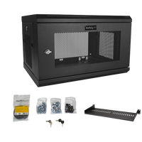 StarTechcom 6U 169 de profundidad de pared  Armario rack