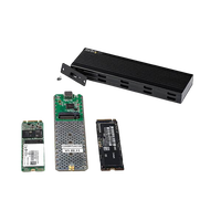 StarTechcom Caja Externa USB a SSD M2 SATA PCIe NVMe NGFF  USBC  USBA