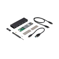 StarTechcom Caja Externa USB a SSD M2 SATA PCIe NVMe NGFF  USBC  USBA